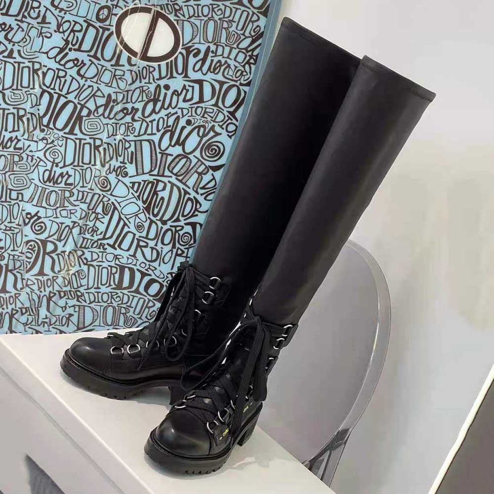 Dior Women D-Doll Thigh Boot Black Lambskin - image 4