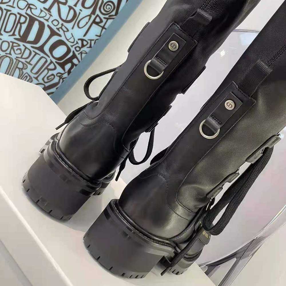 Dior Women D-Doll Thigh Boot Black Lambskin - image 9