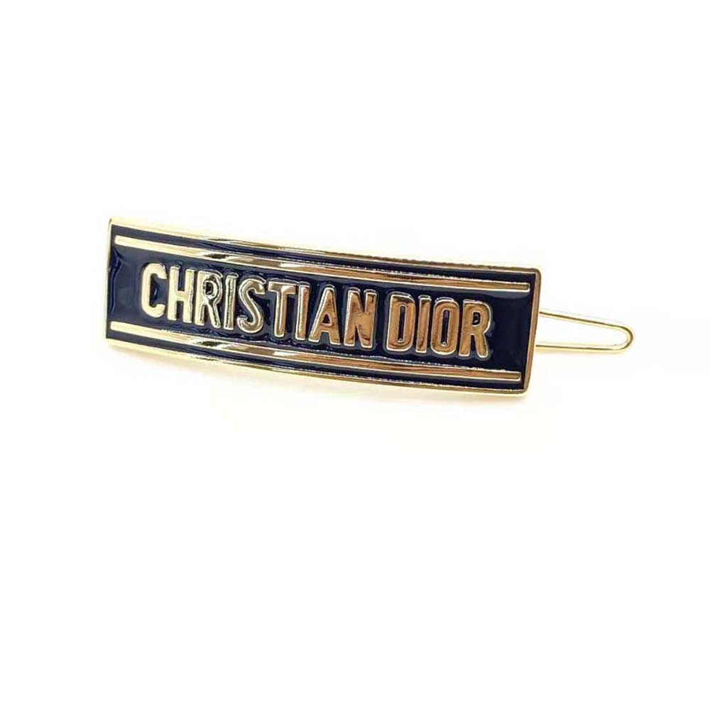 Side angle showing sleek silhouette of Dior Women Dior-ID Barrette