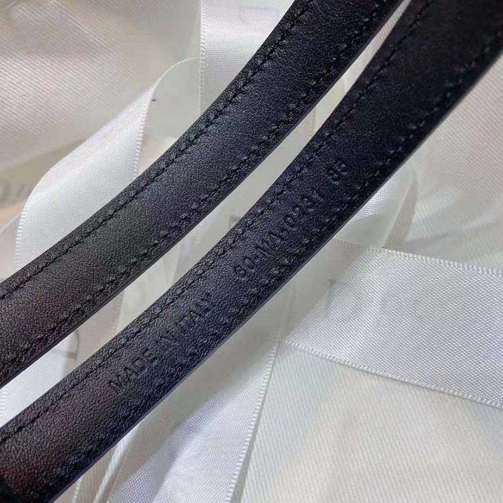 Dior Women Dior-id Belt Navy Blue I Love Paris and Red Hearts Smooth Calfskin 15 MM - image 8