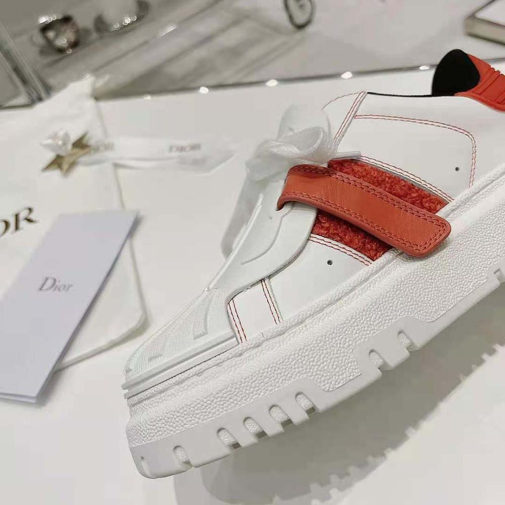 Dior Women Dior-id Sneaker White Calfskin Terry Cotton-Pink - image 8
