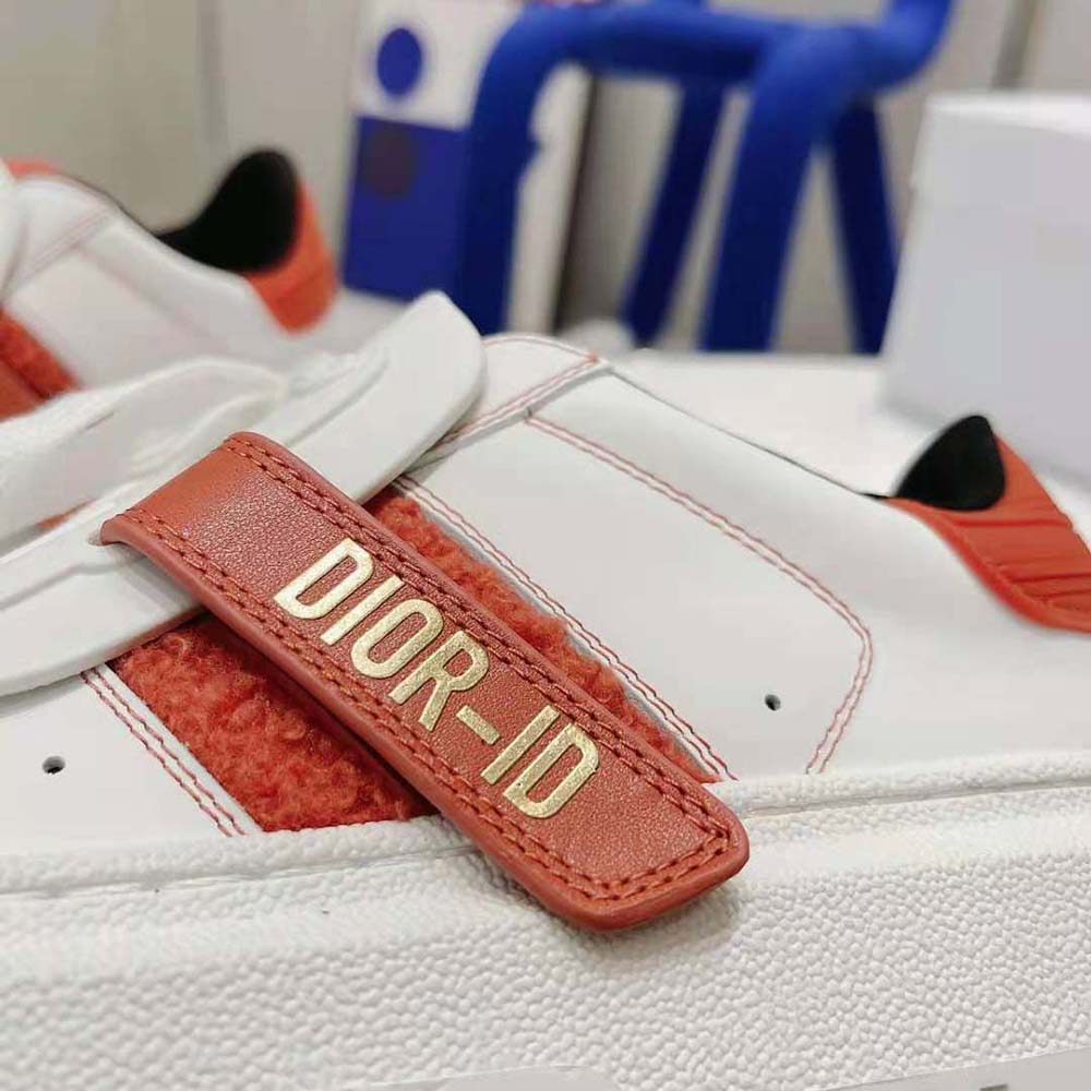 Dior Women Dior-id Sneaker White Calfskin Terry Cotton-Pink - image 9