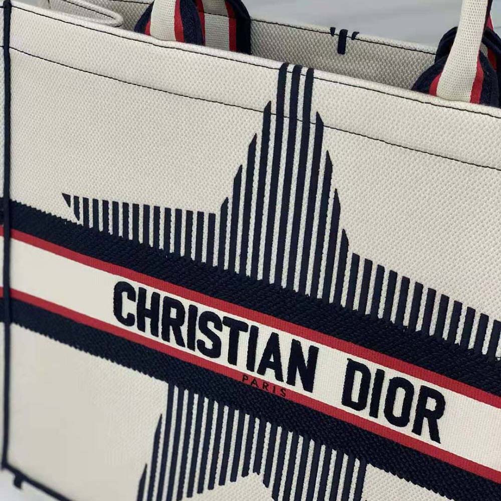 Dior Women Dioralps Dior Book Tote White Three-Tone Embroidery - image 8