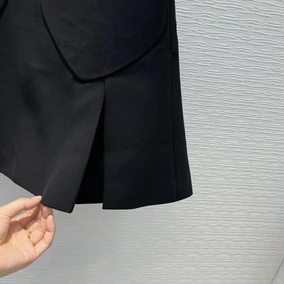 Dior Women Dioramour Miniskirt with Heart-Shaped Pockets Black Wool and Silk - image 6