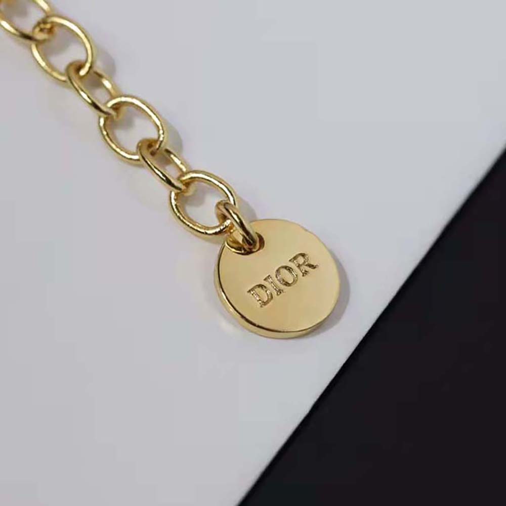 Dior Women Dioramour Necklace Gold-Finish Metal and Red Lacquer - image 7