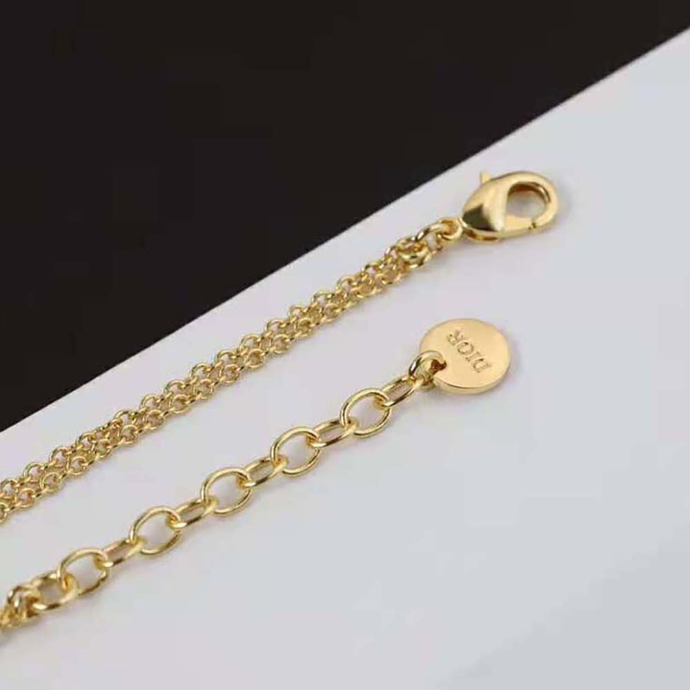 Dior Women Dioramour Necklace Gold-Finish Metal and Red Lacquer - image 6