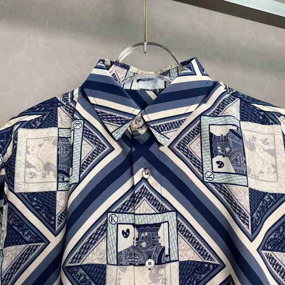 Dior Women Kenny Scharf Short-Sleeved Shirt Multicolor Silk Twill - image 7