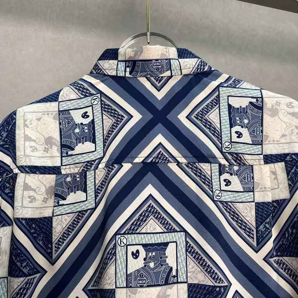 Dior Women Kenny Scharf Short-Sleeved Shirt Multicolor Silk Twill - image 5