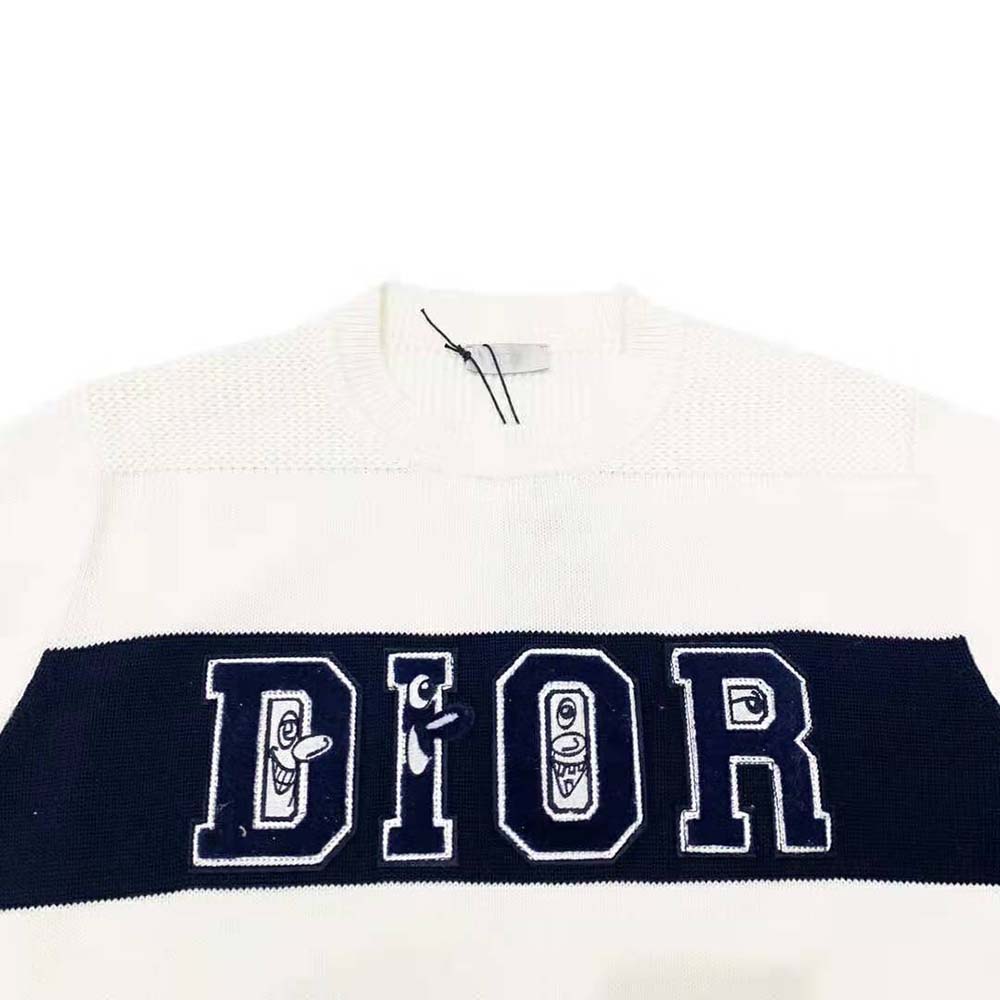 Dior Women Kenny Scharf Sweater White Technical Cotton - image 4