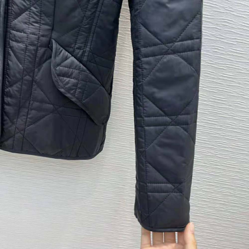 Dior Women Macrocannage Bar Jacket Black Quilted Technical Taffeta - image 8
