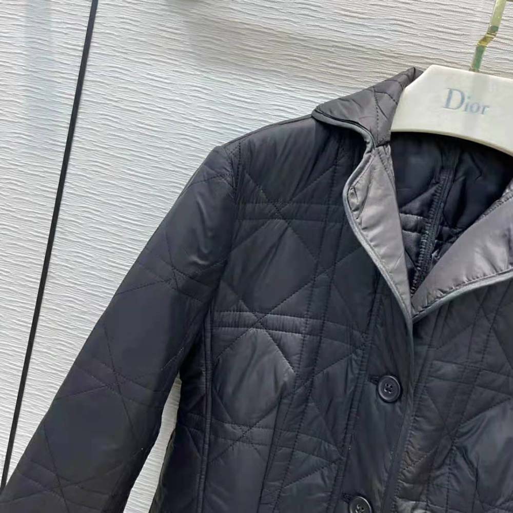 Dior Women Macrocannage Bar Jacket Black Quilted Technical Taffeta - image 6