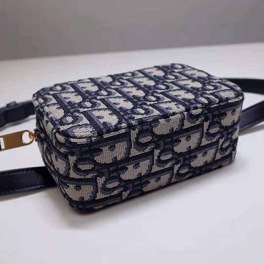 Dior Women Oblique Belt Pouch Blue Dior Oblique Jacquard - image 4