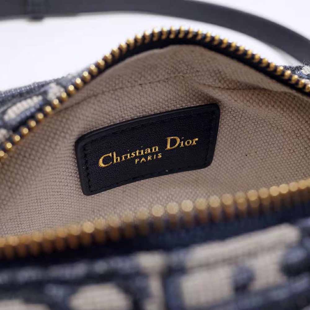 Dior Women Oblique Belt Pouch Blue Dior Oblique Jacquard - image 10