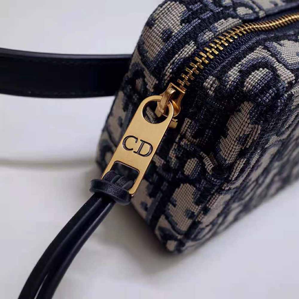 Dior Women Oblique Belt Pouch Blue Dior Oblique Jacquard - image 8
