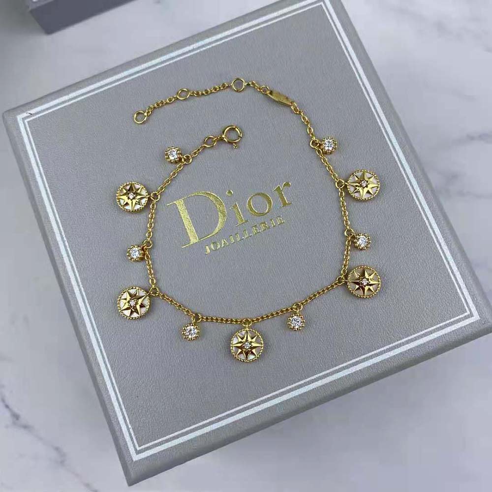 Dior Women Rose Des Vents bracelet Yellow Gold, Diamonds and Mother-of-pearl - image 5