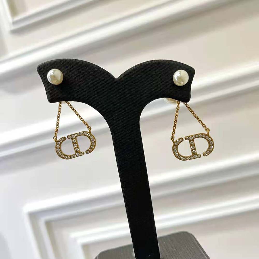Dior Women Tribales Earrings Antique Gold-Finish Metal - image 4