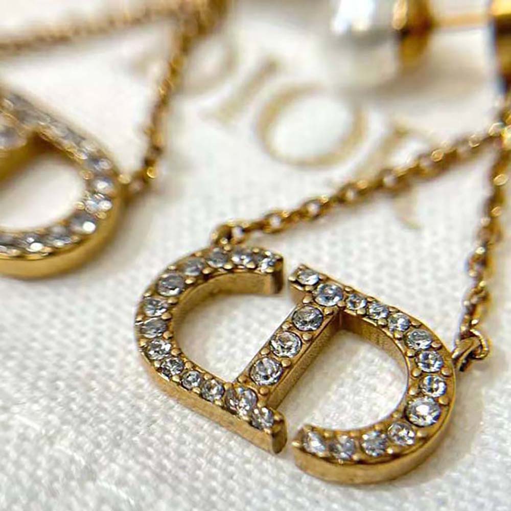 Dior Women Tribales Earrings Antique Gold-Finish Metal - image 6