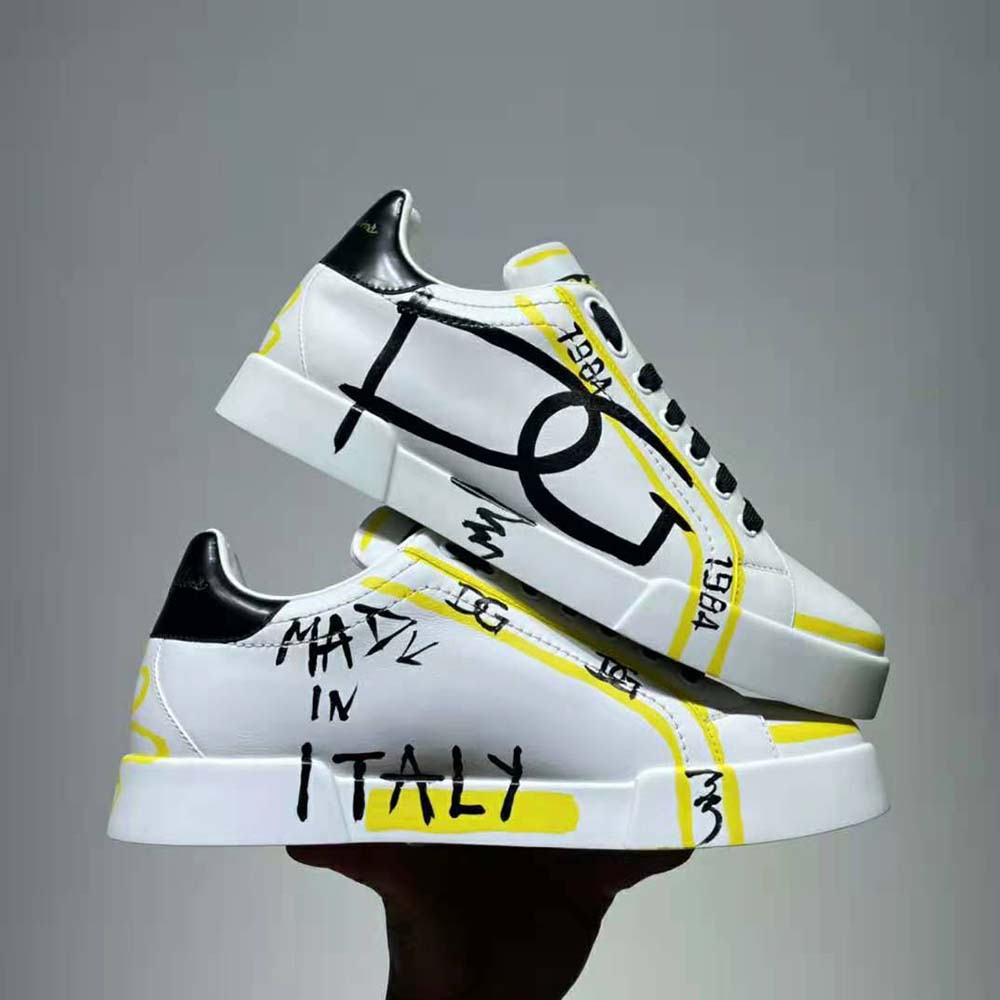 Dolce Gabbana D&G Men Limited Edition Portofino Sneakers-Yellow - image 5
