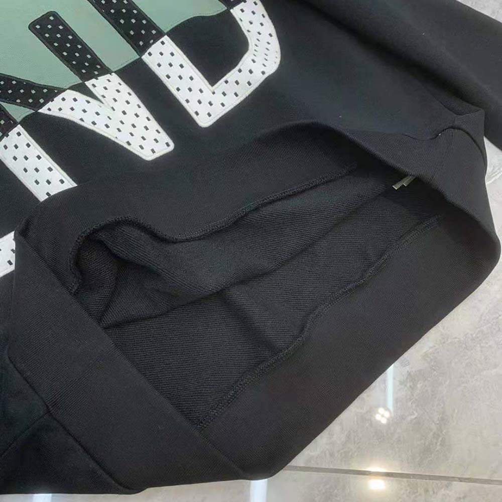 Fendi Men Long-sleeved Crew-Neck Multicolor Cotton Sweatshirt - image 8