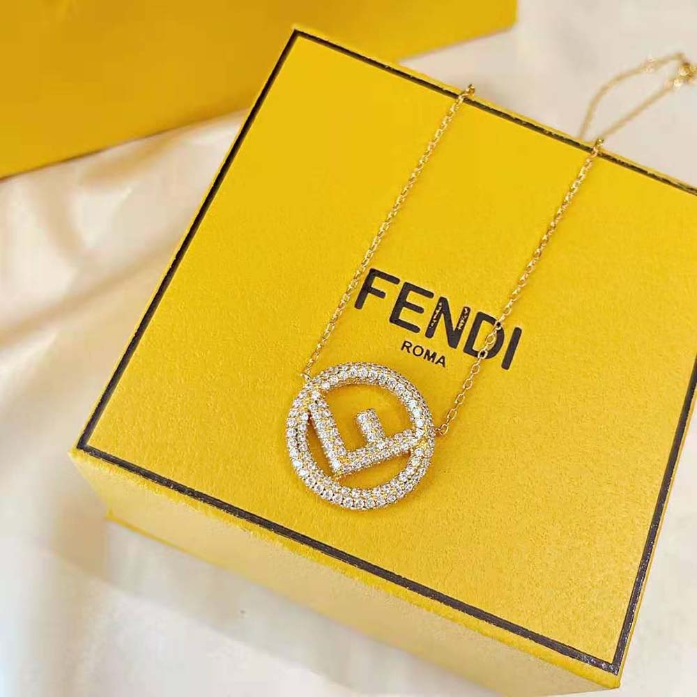 Fendi Women F is Fendi Gold Color Necklace - image 7