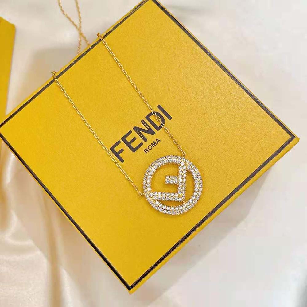 Fendi Women F is Fendi Gold Color Necklace - image 6
