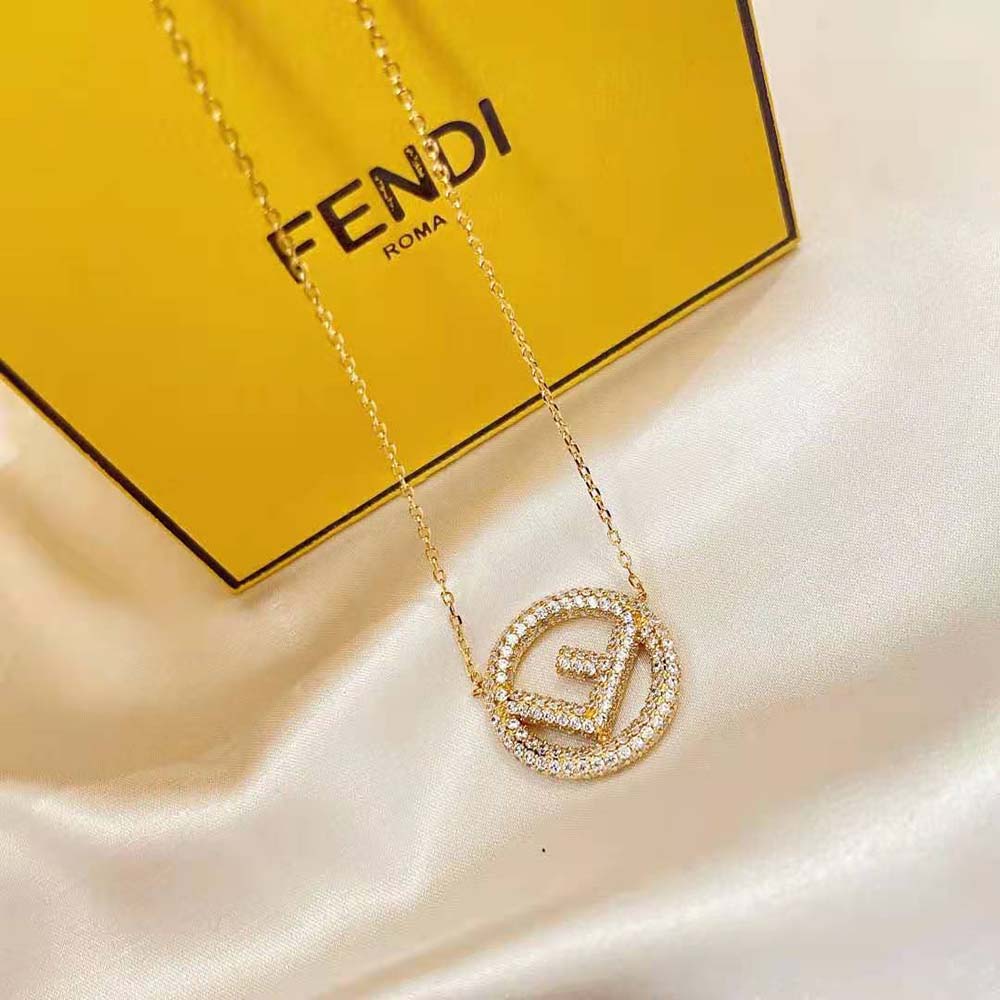 Fendi Women F is Fendi Gold Color Necklace - image 5