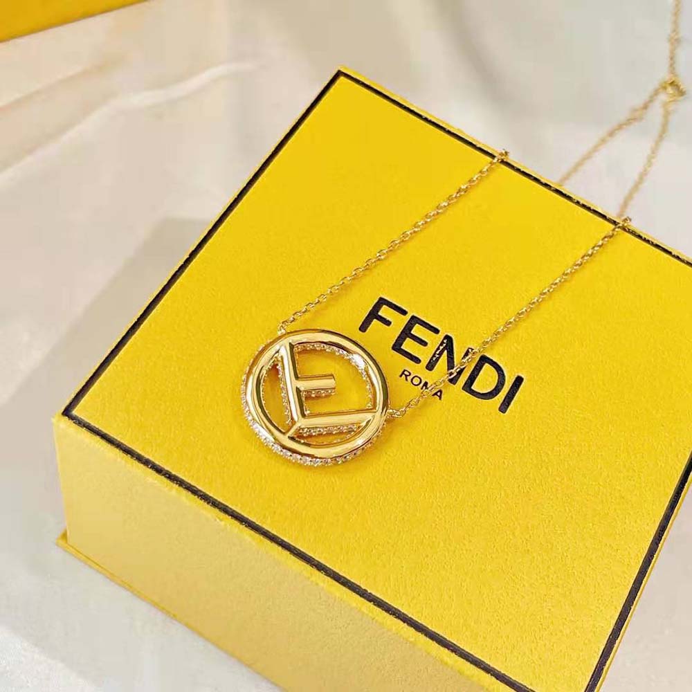 Fendi Women F is Fendi Gold Color Necklace - image 4