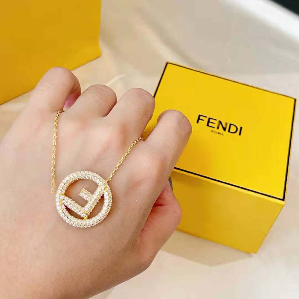Fendi Women F is Fendi Gold Color Necklace - image 8