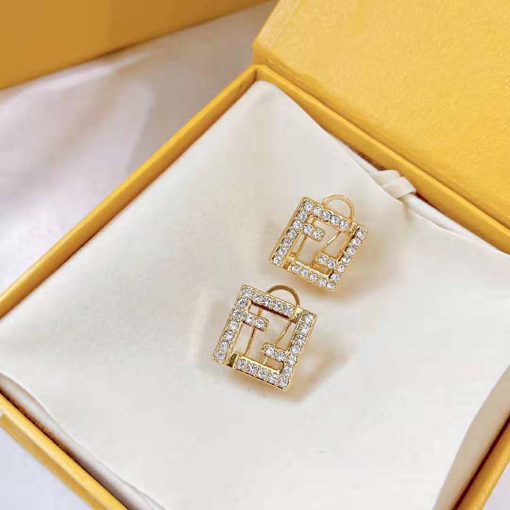 Fendi Women FF Earrings Gold-Colored - image 2