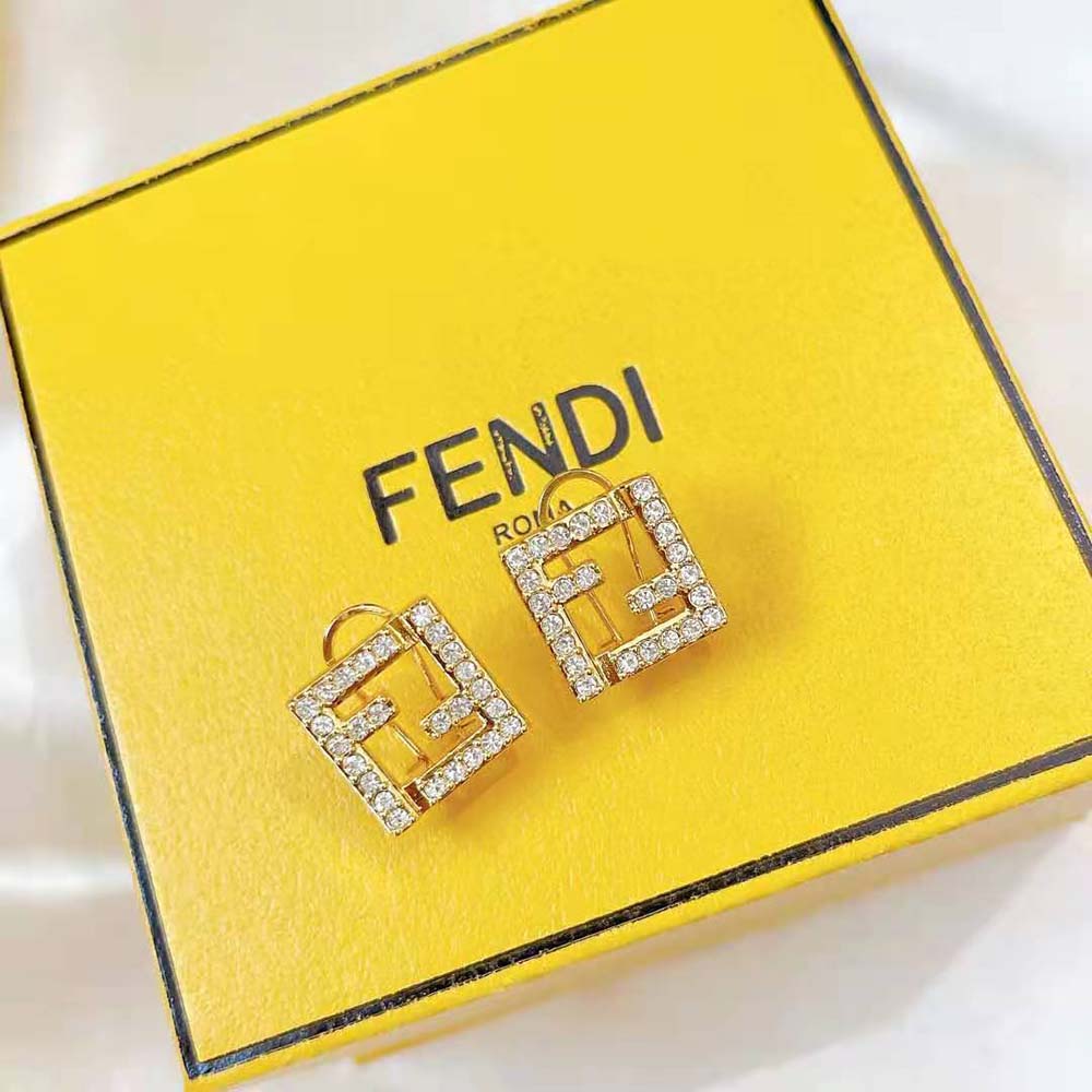 Fendi Women FF Earrings Gold-Colored - image 5