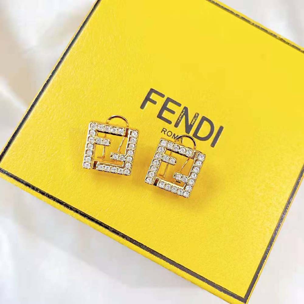 Fendi Women FF Earrings Gold-Colored - image 3