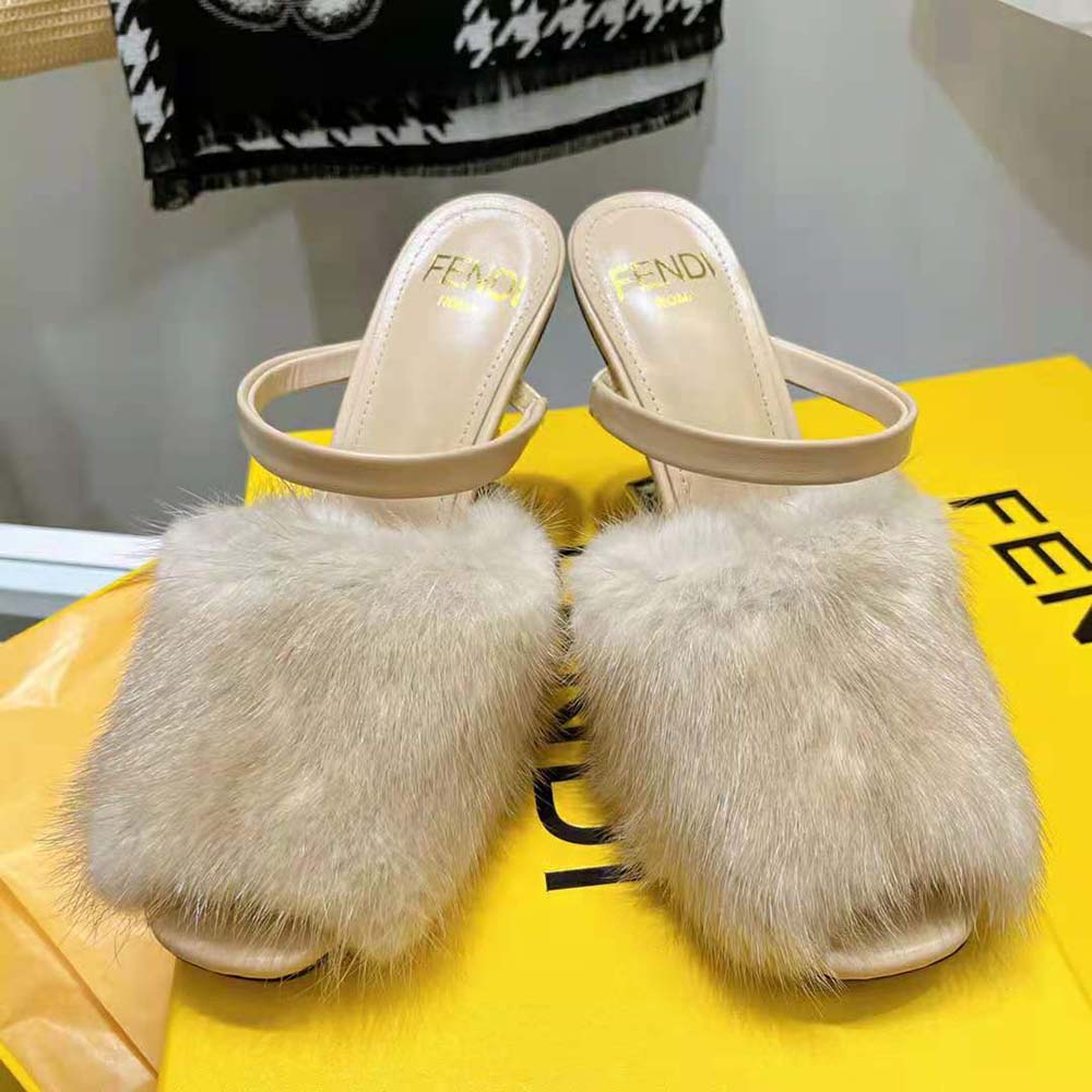 Fendi Women First Pink Mink High-Heeled Sandals - image 5