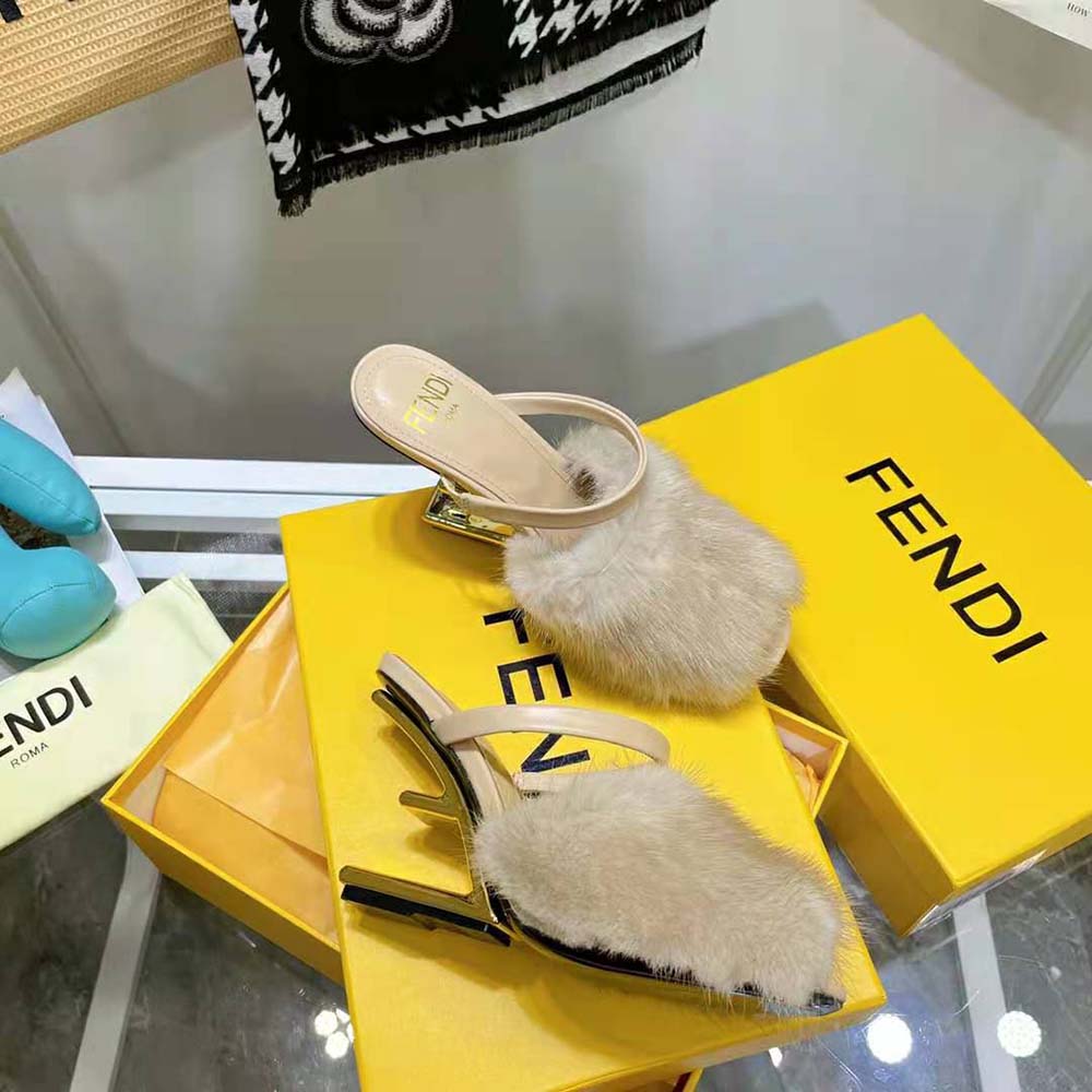 Fendi Women First Pink Mink High-Heeled Sandals - image 9