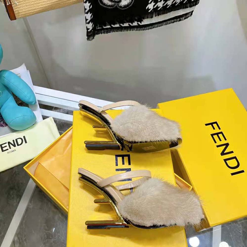 Fendi Women First Pink Mink High-Heeled Sandals - image 8