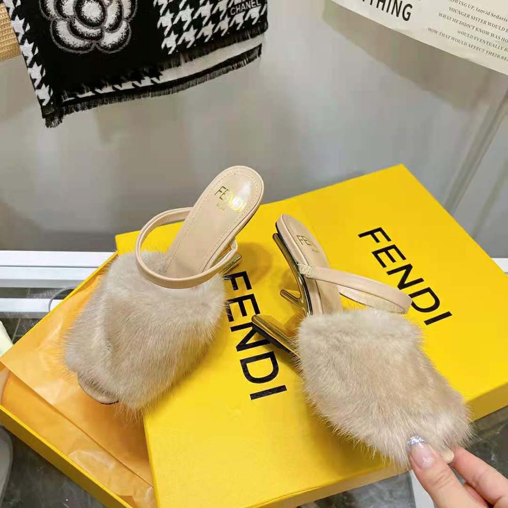 Fendi Women First Pink Mink High-Heeled Sandals - image 4