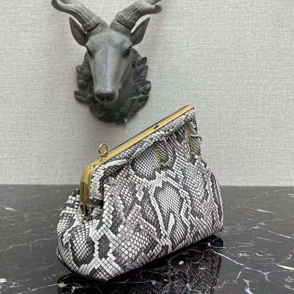 Fendi Women First Small Natural Python Leather Bag - image 4