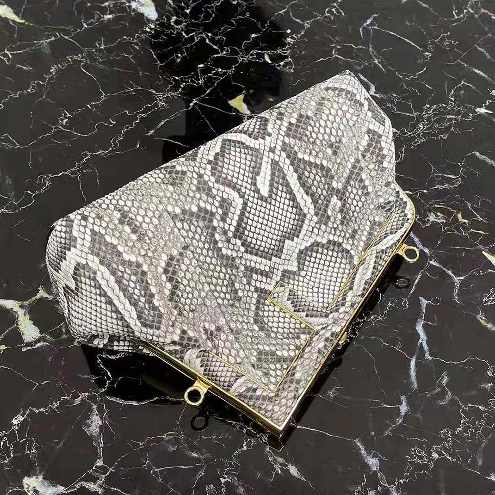 Fendi Women First Small Natural Python Leather Bag - image 5