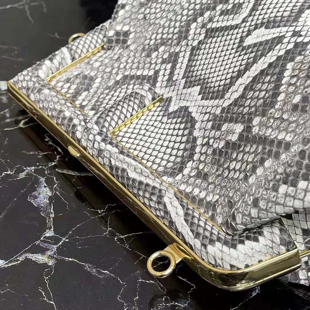 Fendi Women First Small Natural Python Leather Bag - image 7