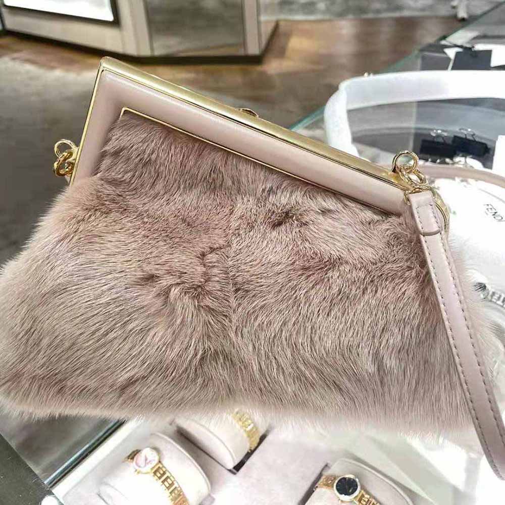 Fendi Women First Small Pink Mink Bag - image 4