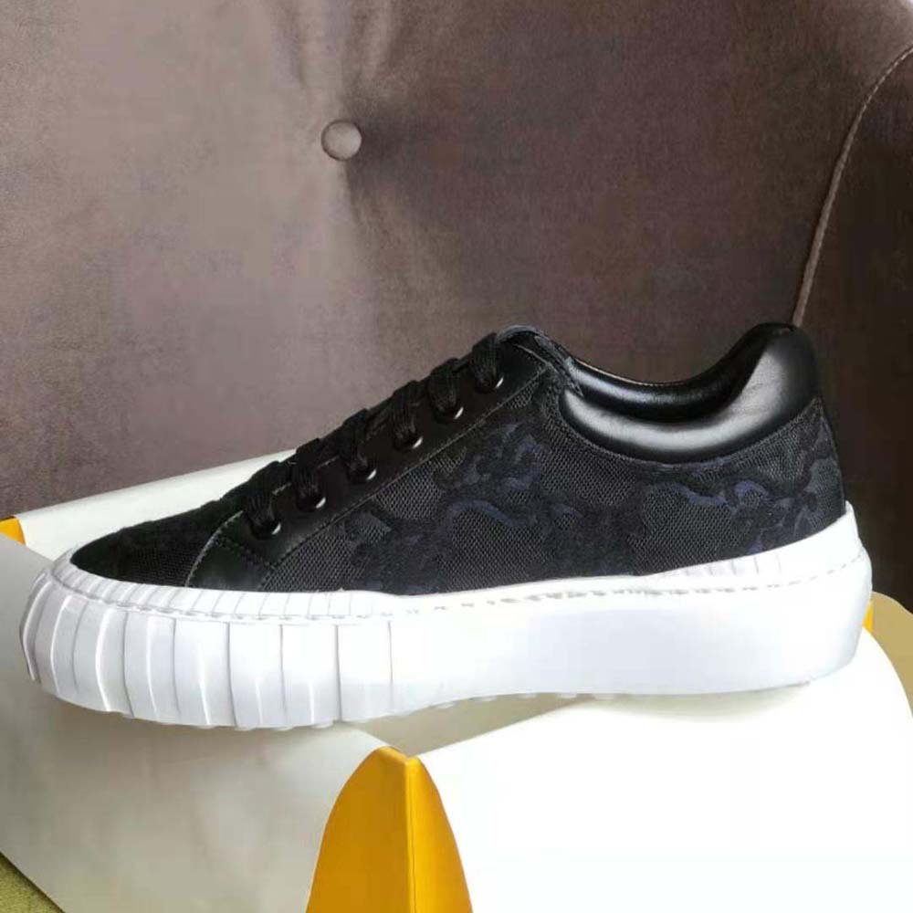 Fendi Women Force Black Fabric Low-Top Sneakers - image 8