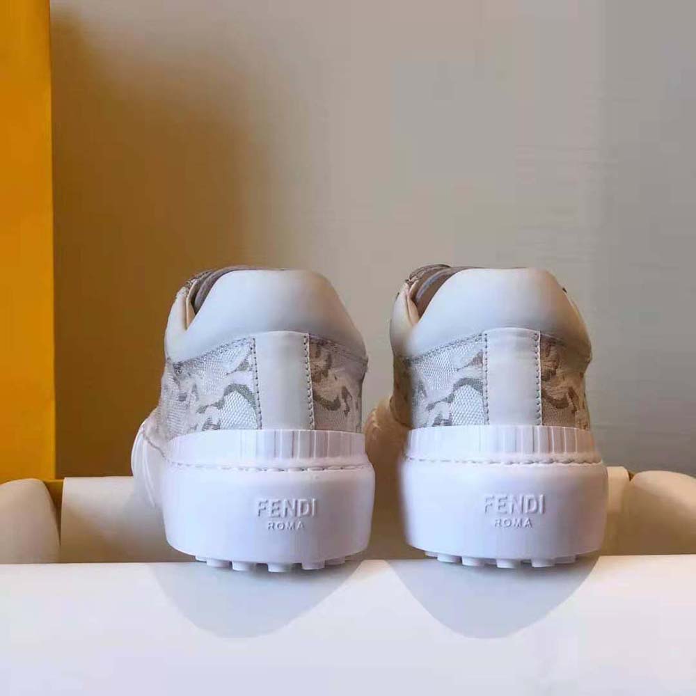 Fendi Women Force White Fabric Low-Top Sneakers - image 7