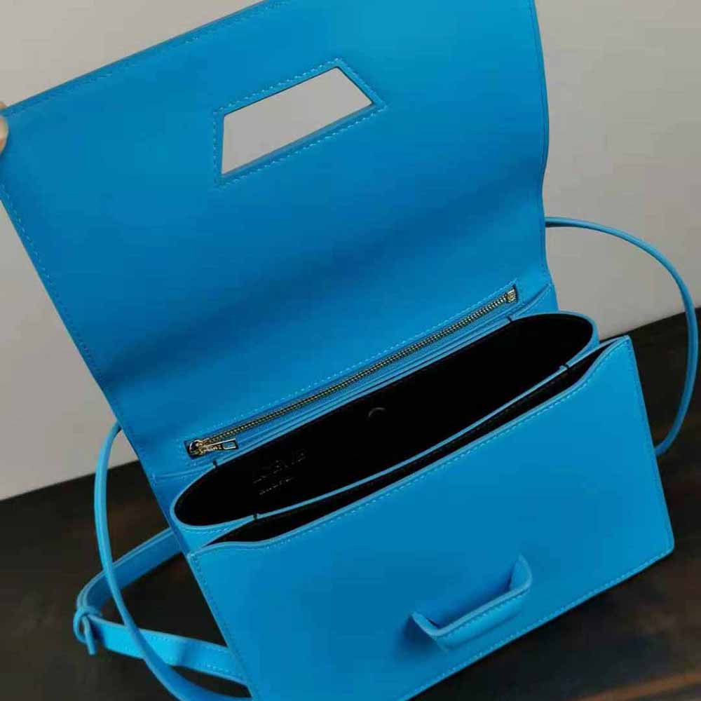 Loewe Women Barcelona Bag in Silk Calfskin-Blue - image 7