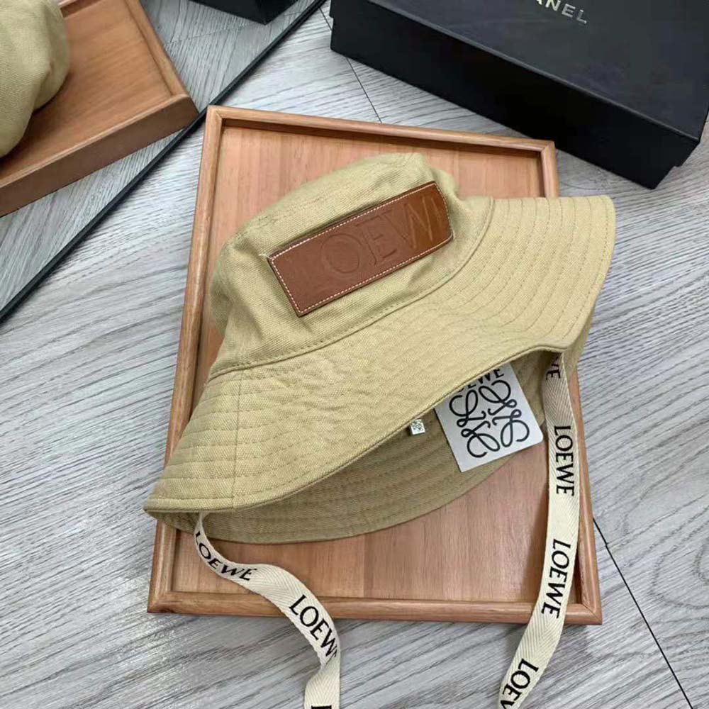Loewe Women Fisherman Hat in Canvas and Calfskin - image 4