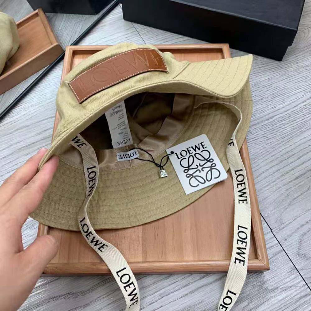 Loewe Women Fisherman Hat in Canvas and Calfskin - image 7
