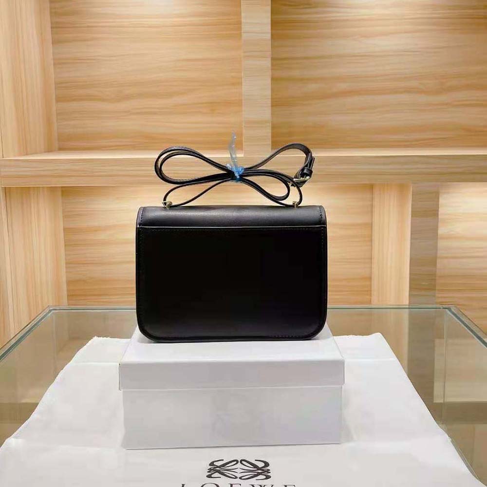 Loewe Women Goya Bag in Silk Calfskin-Black - image 5