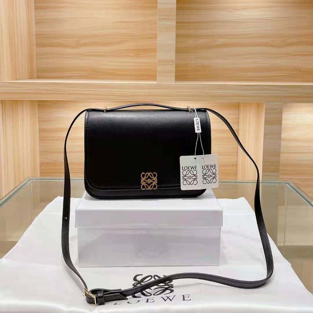 Loewe Women Goya Bag in Silk Calfskin-Black - image 4