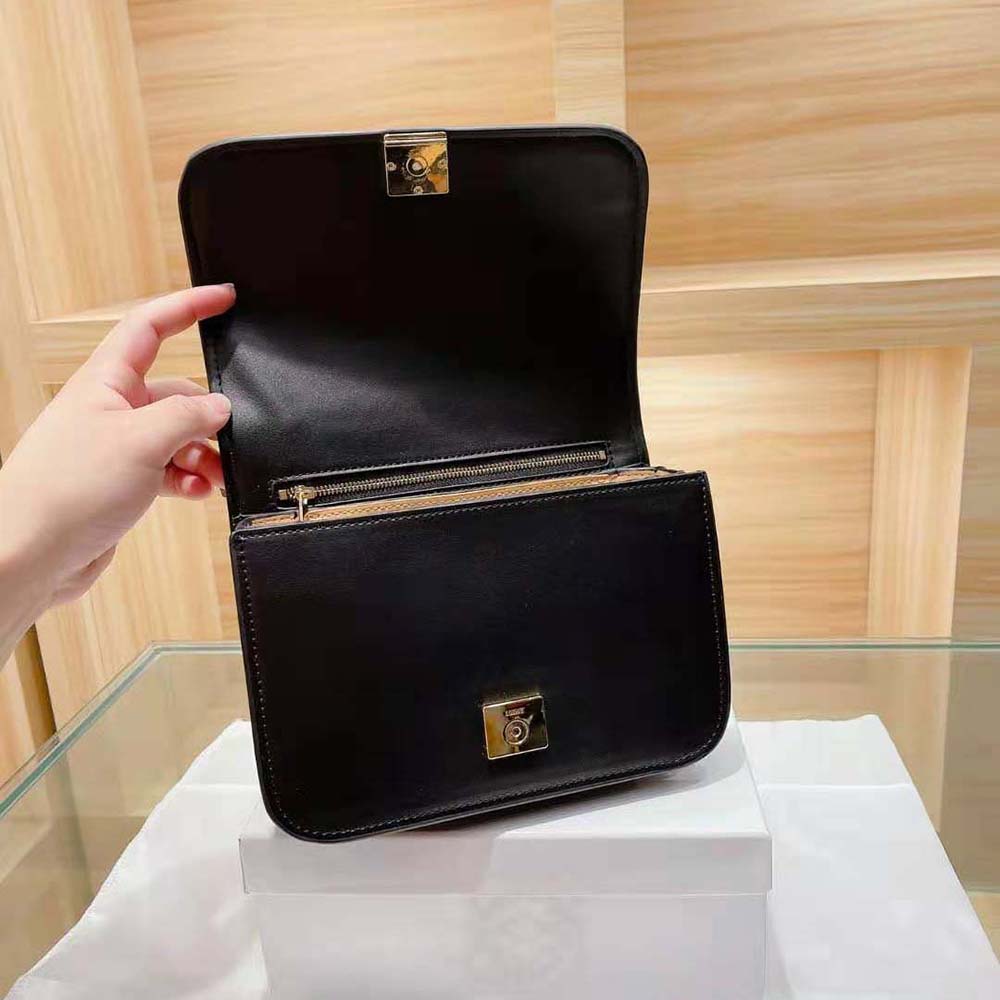 Loewe Women Goya Bag in Silk Calfskin-Black - image 8