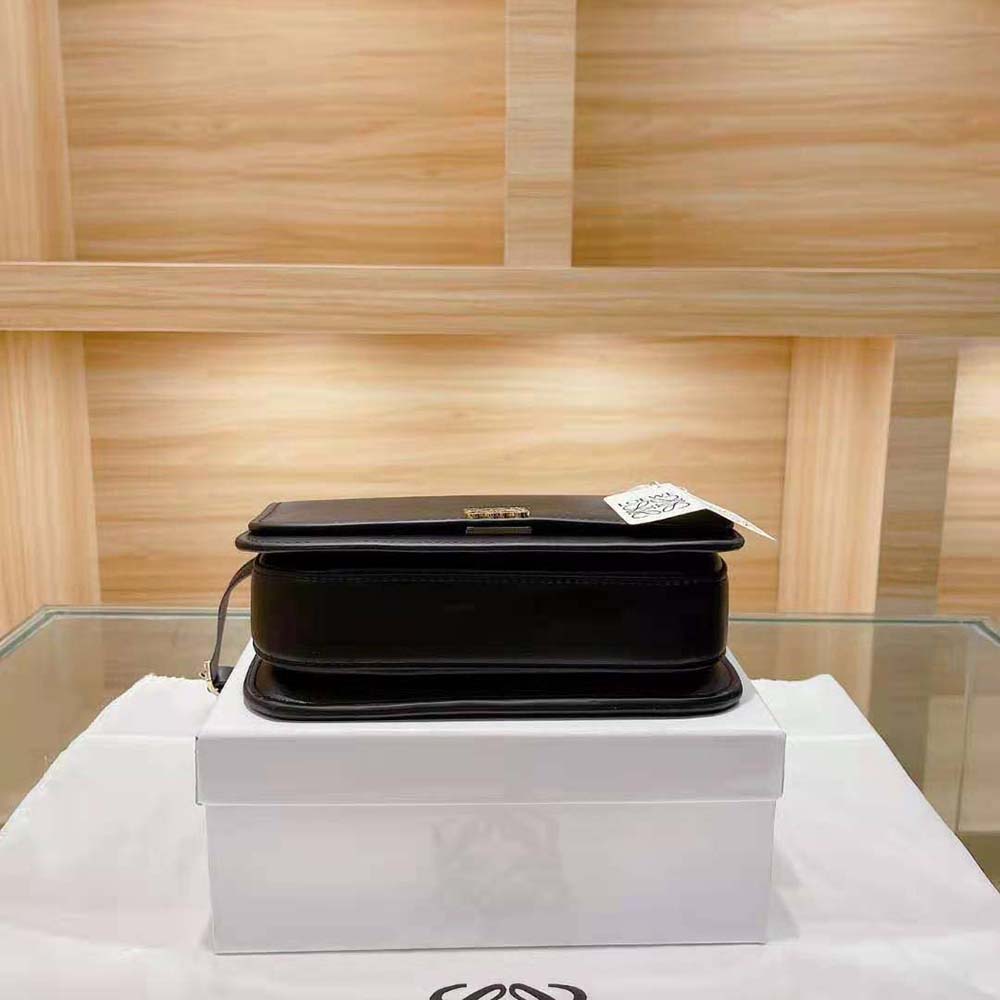 Loewe Women Goya Bag in Silk Calfskin-Black - image 7