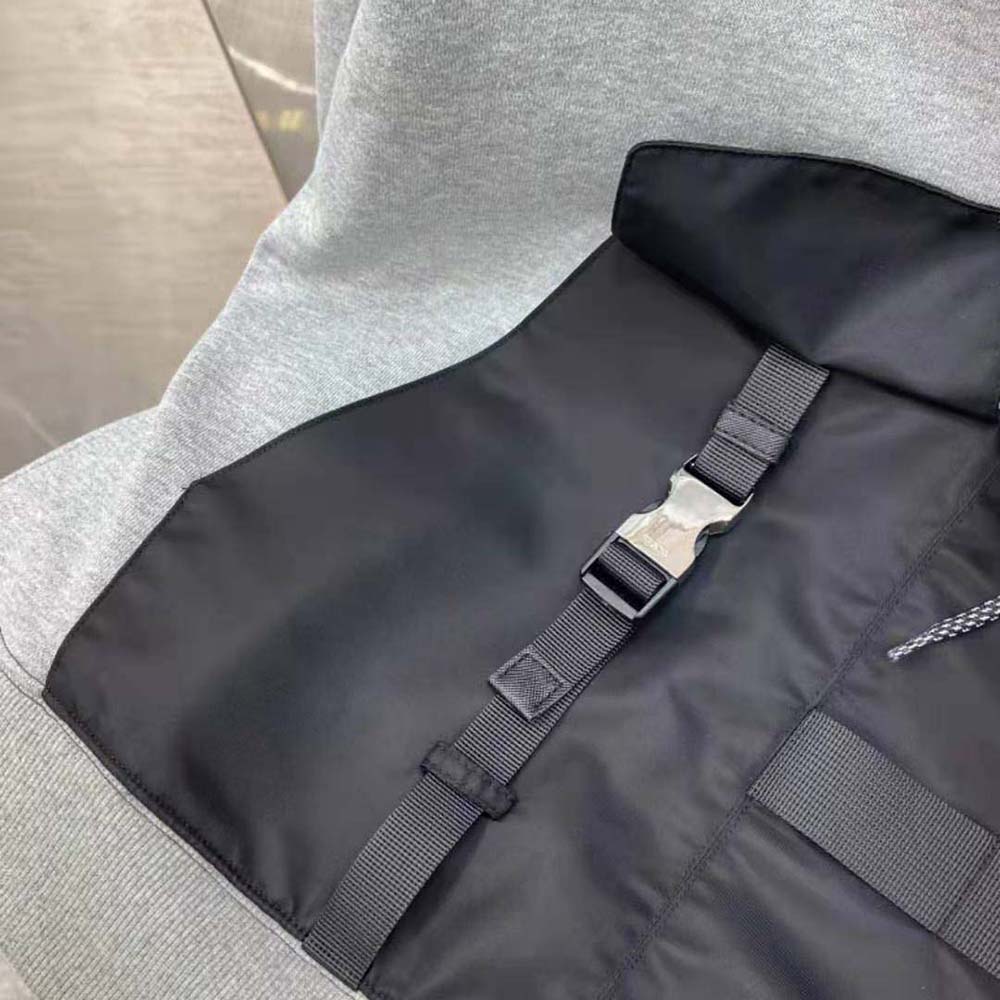 Prada Women Oversized Hoodie with Re-Nylon Inserts - image 6