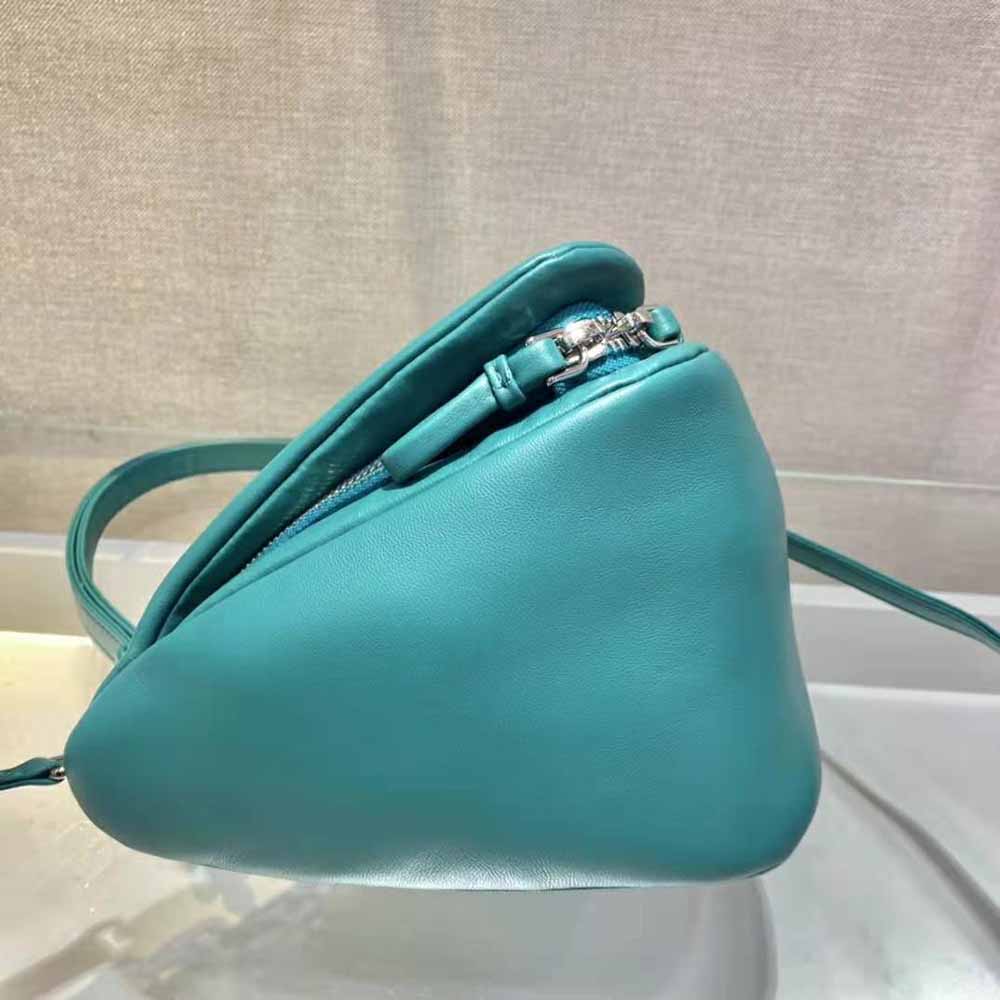 Prada Women Padded Nappa Leather Handbag-Lime - image 7